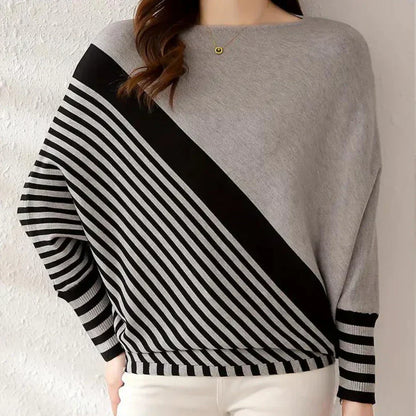 Women's Oleda Cozy Striped Batwing Jumper