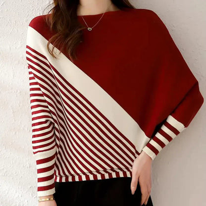 Women's Oleda Cozy Striped Batwing Jumper