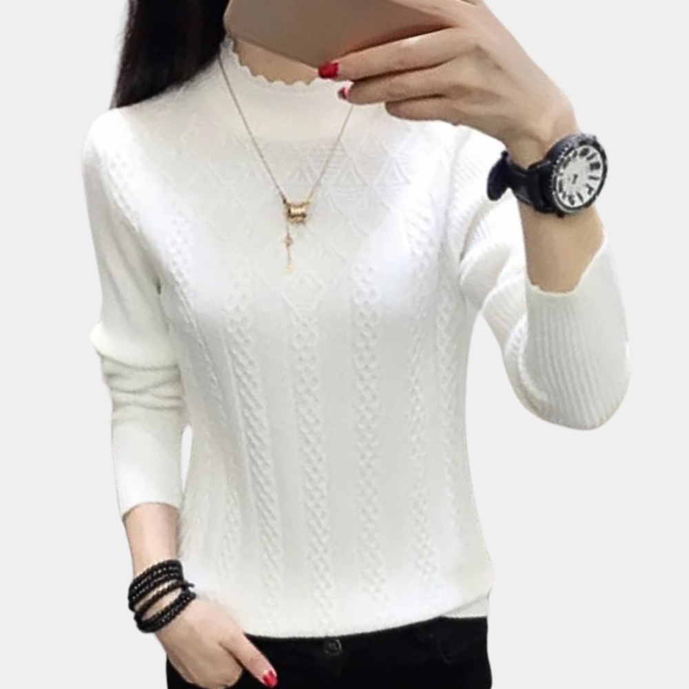 Women's luxuriously soft and comfortable Iliya turtleneck sweater