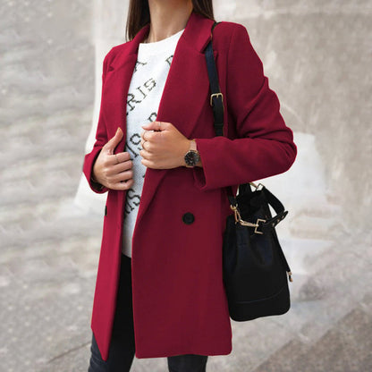Warm Ladies Wool Winter Jacket