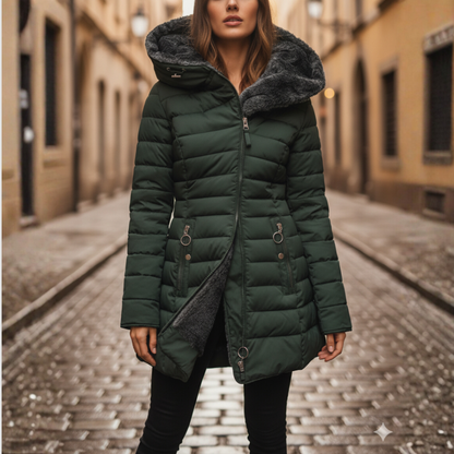 Warm Ladies Down Parka Coat