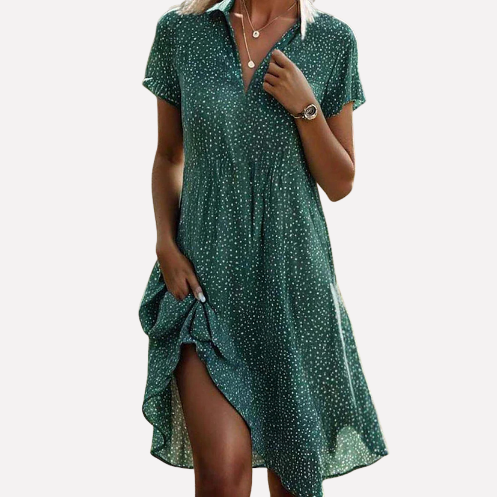 Casual Sleeveless Knee Length Dress for Ladies - Olytrend