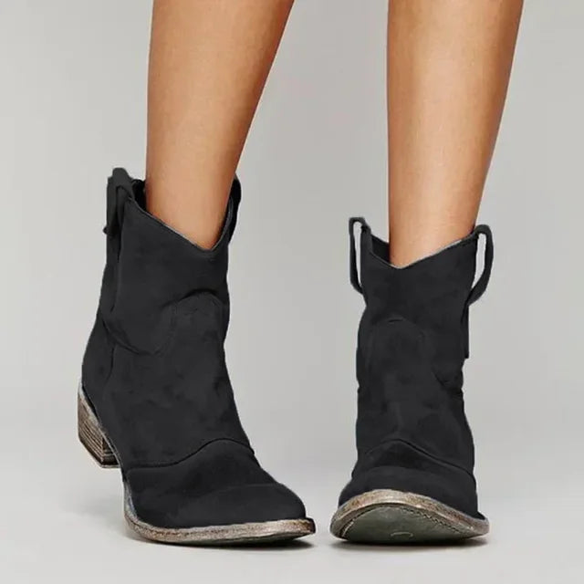 Women's Western Ankle Boots | Low Heel