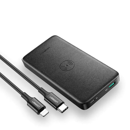Wireless Fast Charging Power Bank - 10,000 mAh Dual Output