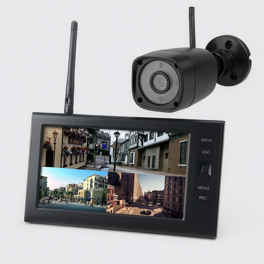 Wireless security camera - 7" monitor and outdoor night vision
