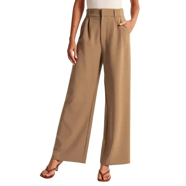 Waverly Wide-Leg High-Waist Trousers