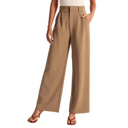 Waverly Wide-Leg High-Waist Trousers