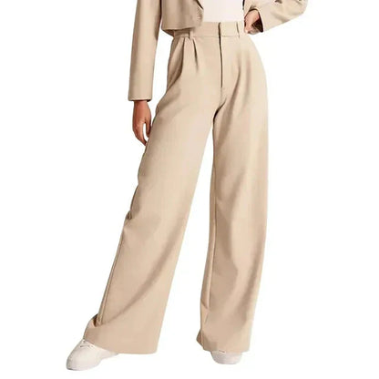 Waverly Wide-Leg High-Waist Trousers