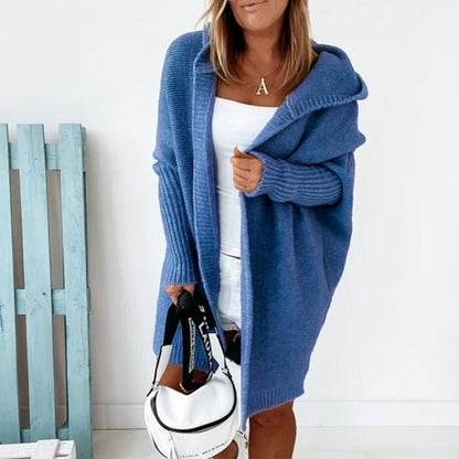 Women's hooded knit cardigan | Casual fit