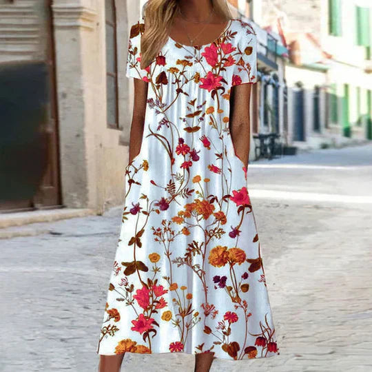 Women's Charlotte Floral Midi Summer Dress