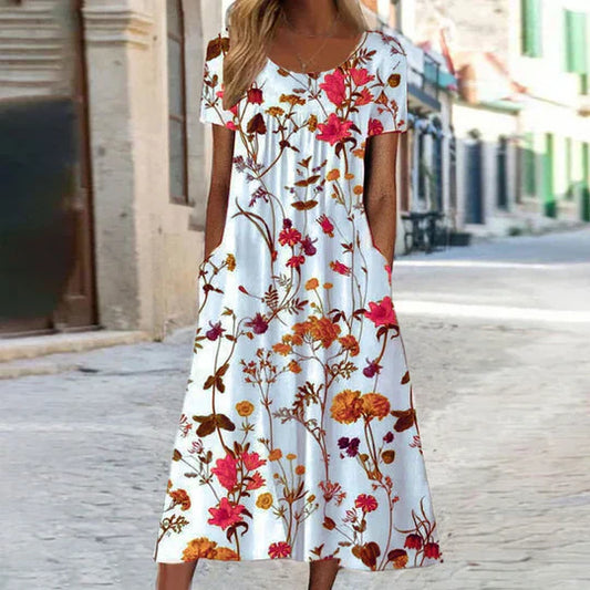 Women's Charlotte Floral Midi Summer Dress
