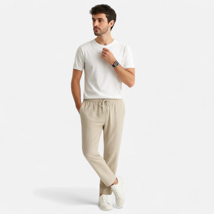 Ancienne Monde | Wide Linen Pants for Men – Breathable Comfort for Spring & Summer
