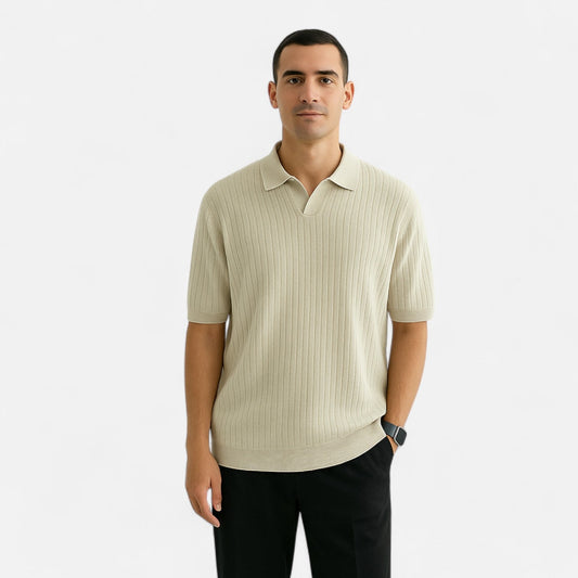 Ancient World | Silk Polo for Men – Breathable Short Sleeves for Summer Elegance
