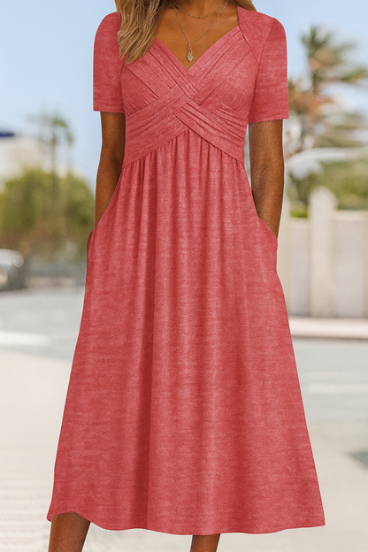 Casual Short Sleeve Summer Dress