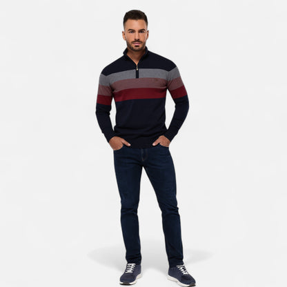 Ancienne Monde | Men's Short Half-Zip Sweater – Timeless Style, Refined Comfort