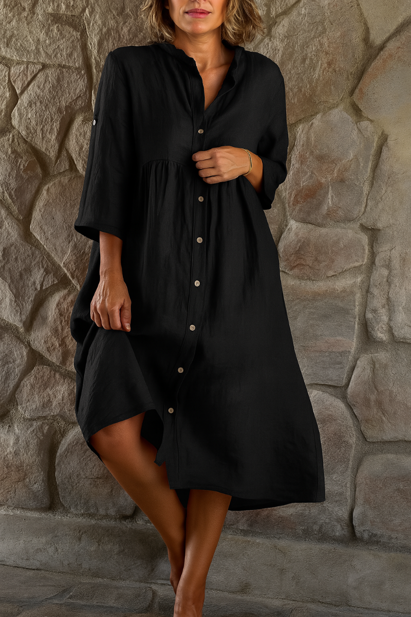 Casual Breathable Summer Shirt Dress
