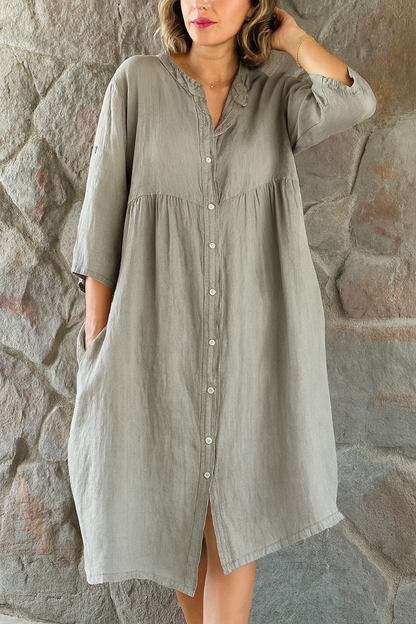 Casual Breathable Summer Shirt Dress