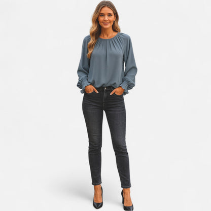 Ancient World | Vintage Pleated Blouse for Women