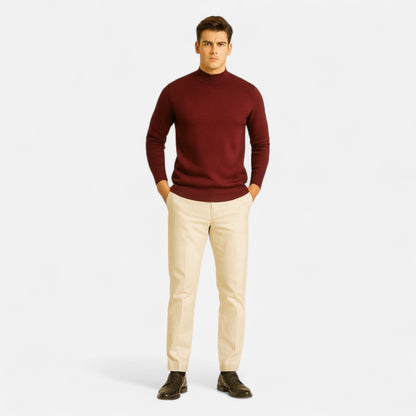 Ancient World | Men's Classic Comfort Round Neck Knit Sweater
