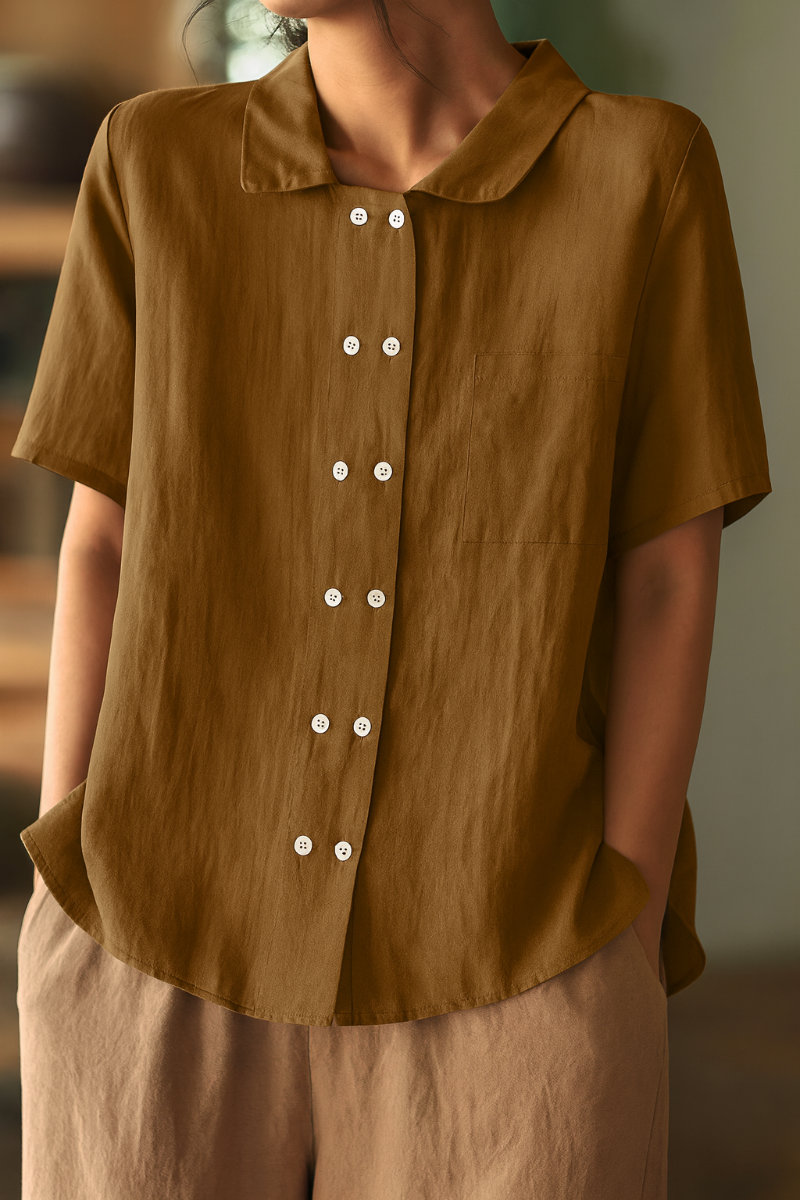Casual Loose Fit Cotton Shirt for Women