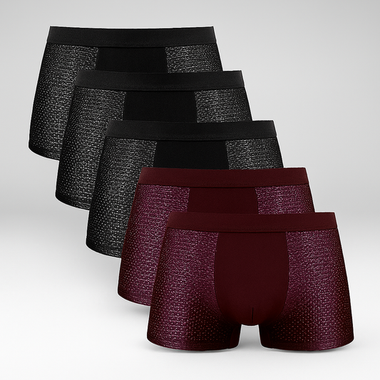 Breathable Boxer Briefs 5 Pack for Men - Olytrend