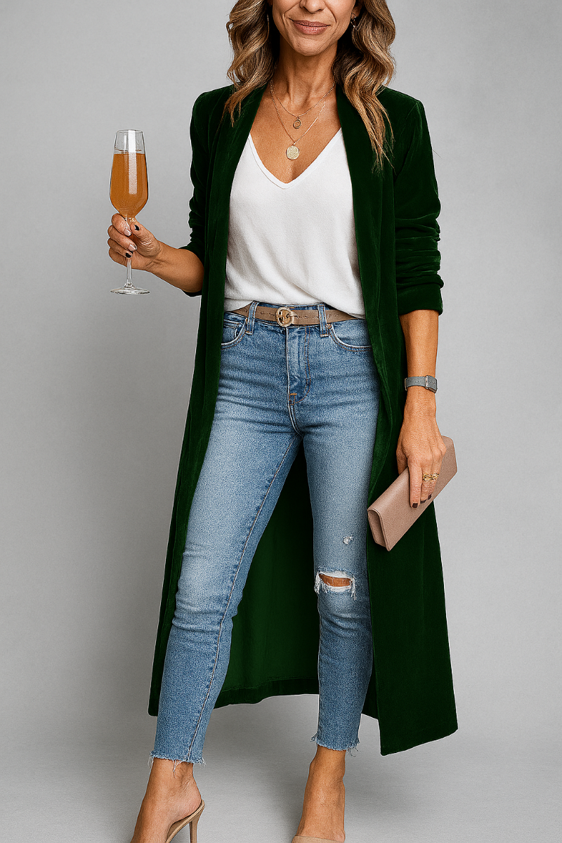 Women's Oversized Open Front Cardigan