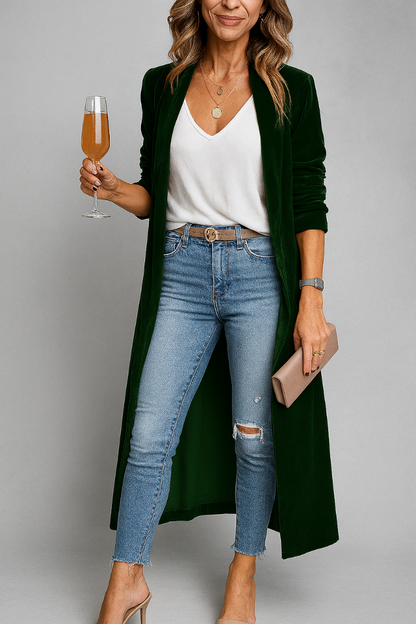Women's Oversized Open Front Cardigan