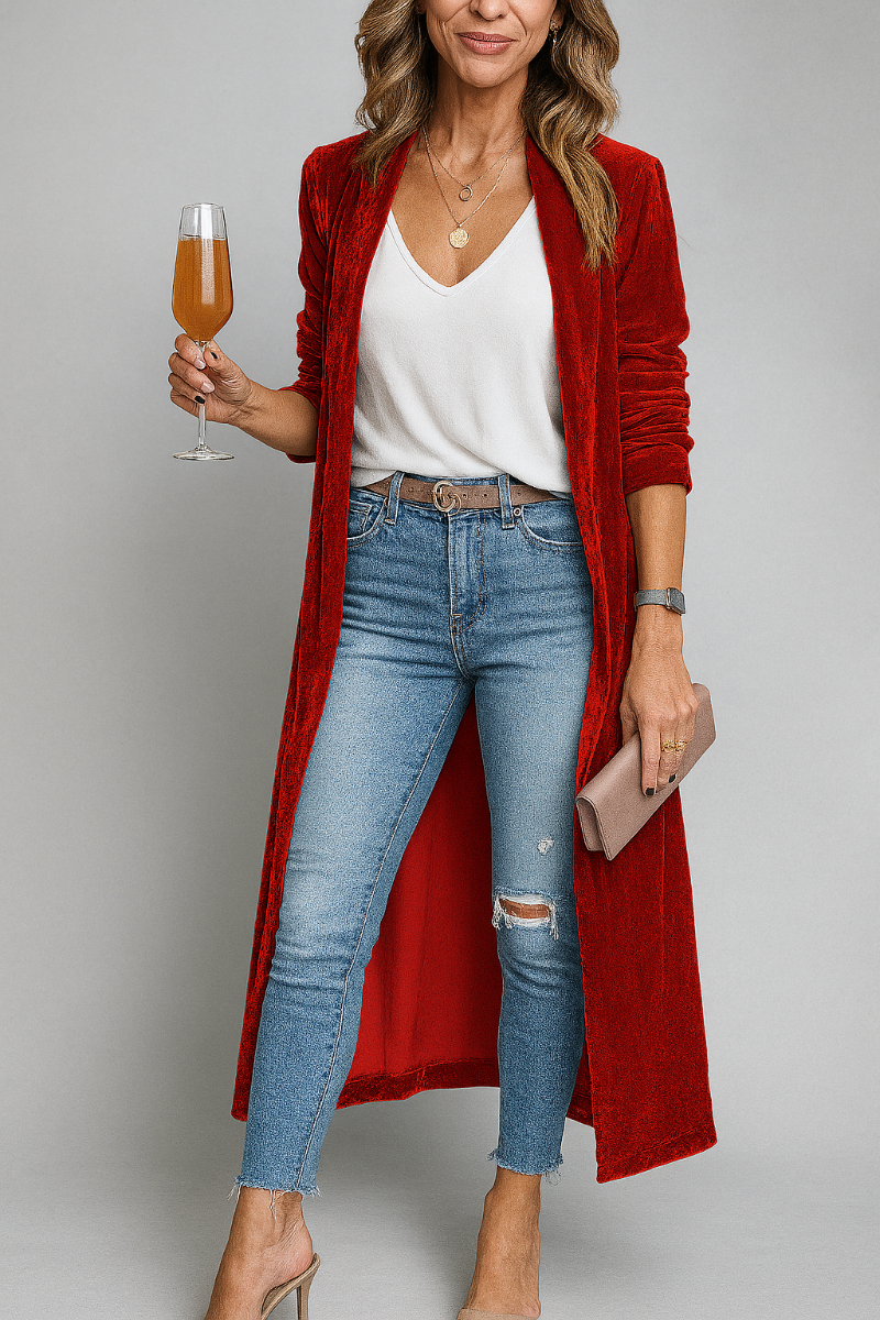 Women's Oversized Open Front Cardigan