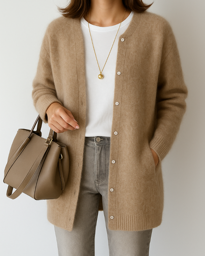 Women's Warm Simple Knit Jacket - Olytrend
