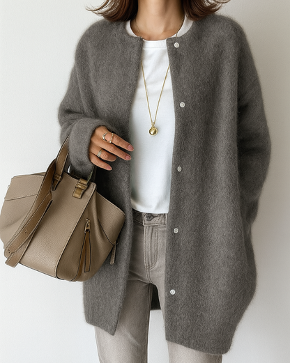 Women's Warm Simple Cable Knit Jacket