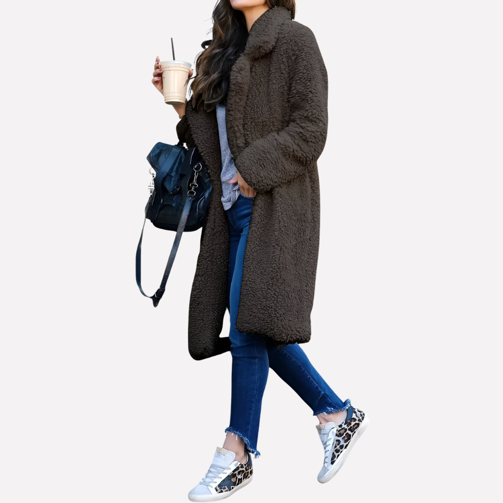 Warm Faux Fur Parka Coat