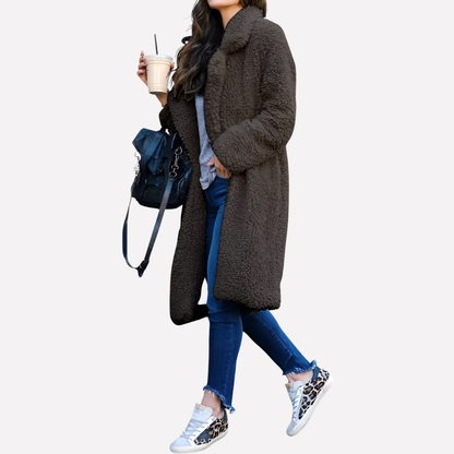Warm Faux Fur Parka Coat