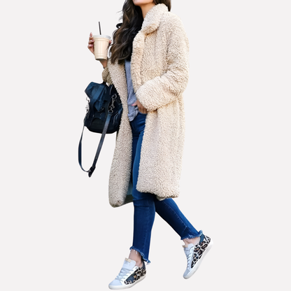 Warm Faux Fur Parka Coat
