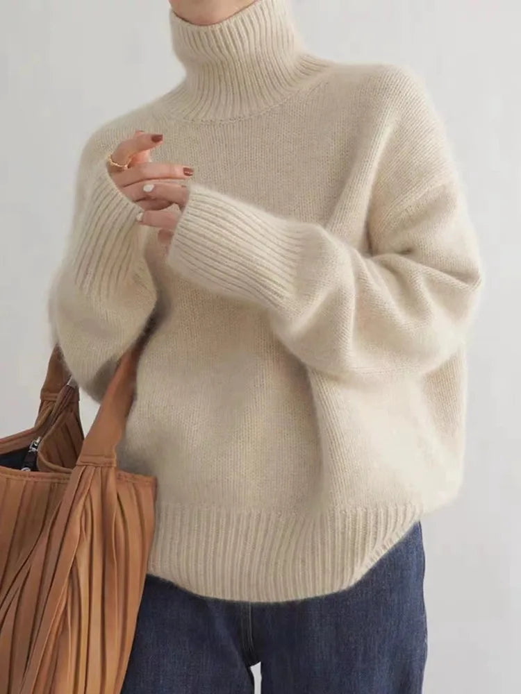 Women's Turtleneck Sweater | Long Sleeve