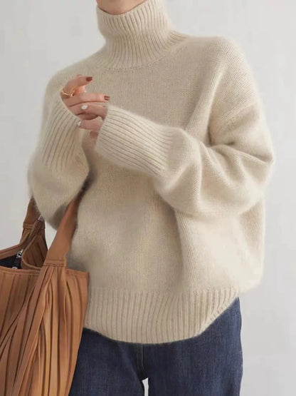 Women's Turtleneck Sweater | Long Sleeve