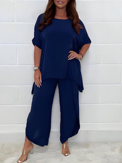 Women’s Stylish Two Piece Set | Blouse and Wide Leg Trouser
