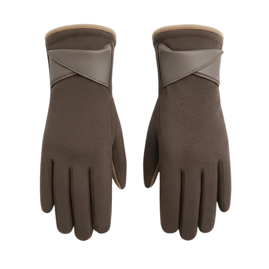Warm Women's Insulated Snow Gloves with Grip - Olytrend