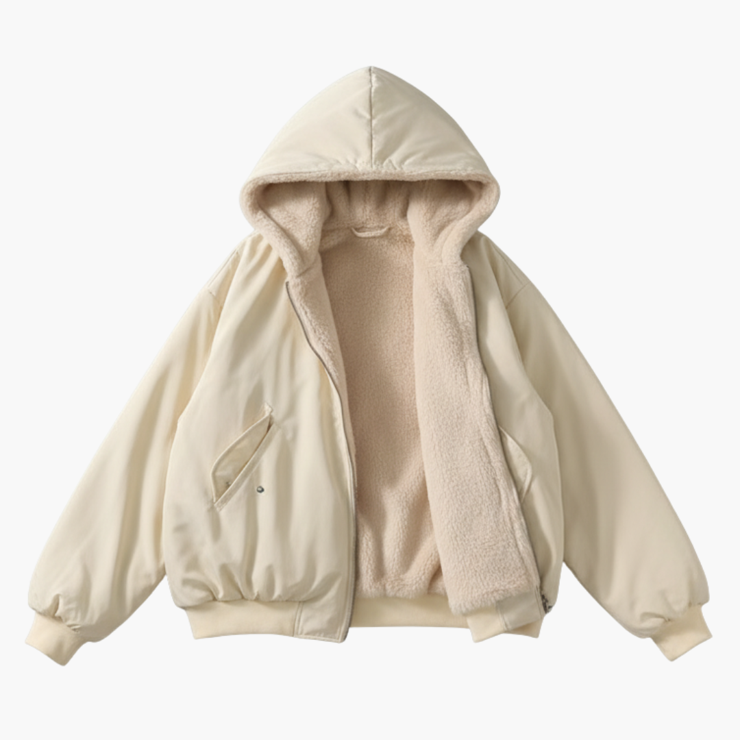 Versatile Double Sided Zip Up Hooded Jacket - Olytrend