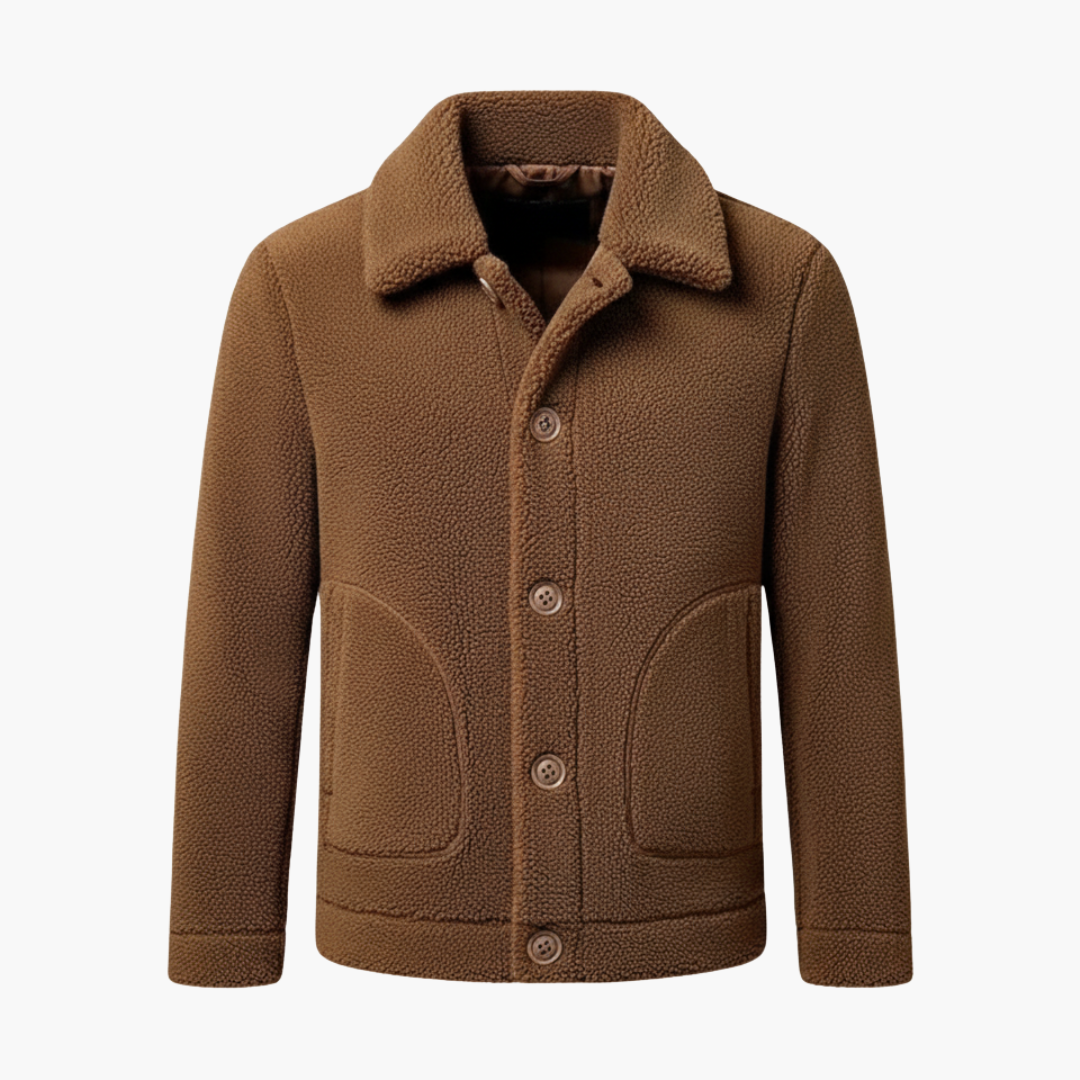 Casual Men's Zip Jacket with Pockets - Olytrend