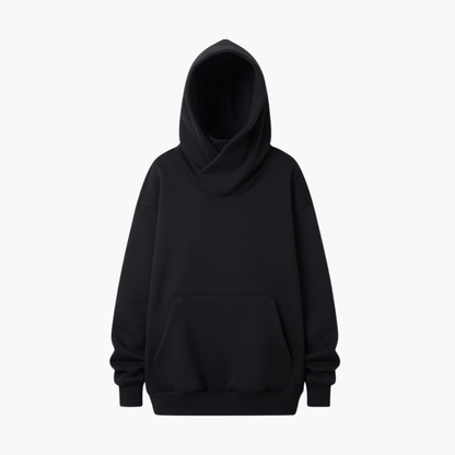 Women's Loose Fit Hooded Sweatshirt with Pockets - Olytrend