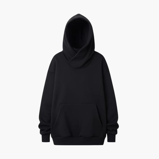 Women's Loose Fit Hooded Sweatshirt with Pockets - Olytrend