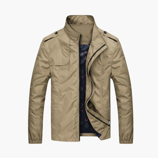 Waterproof Mens Zip Up Collar Jacket - Olytrend