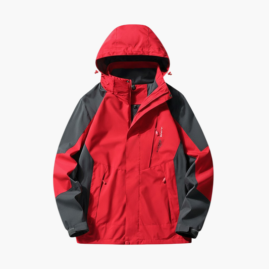 Waterproof Men's Zip Up Hoodie Coat with Pockets - Olytrend