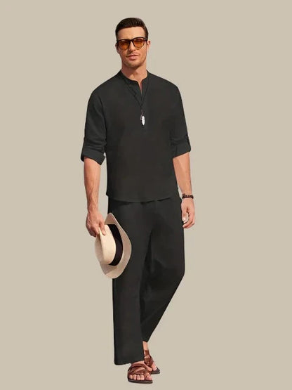Victor | Men's 2-piece Linen-Cotton Set for Summer Style