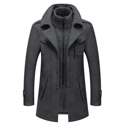 Warm Mens Parka Jacket 2 Piece Set