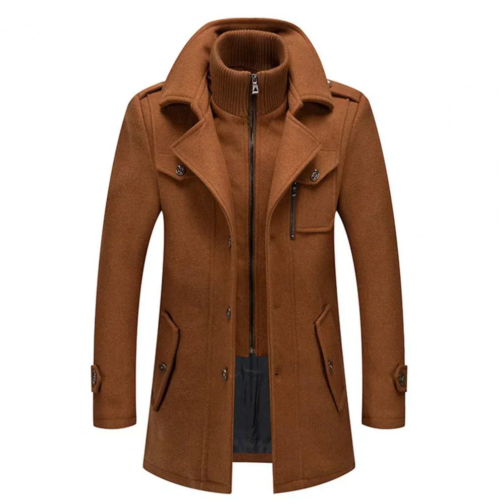 Warm Mens Parka Jacket 2 Piece Set