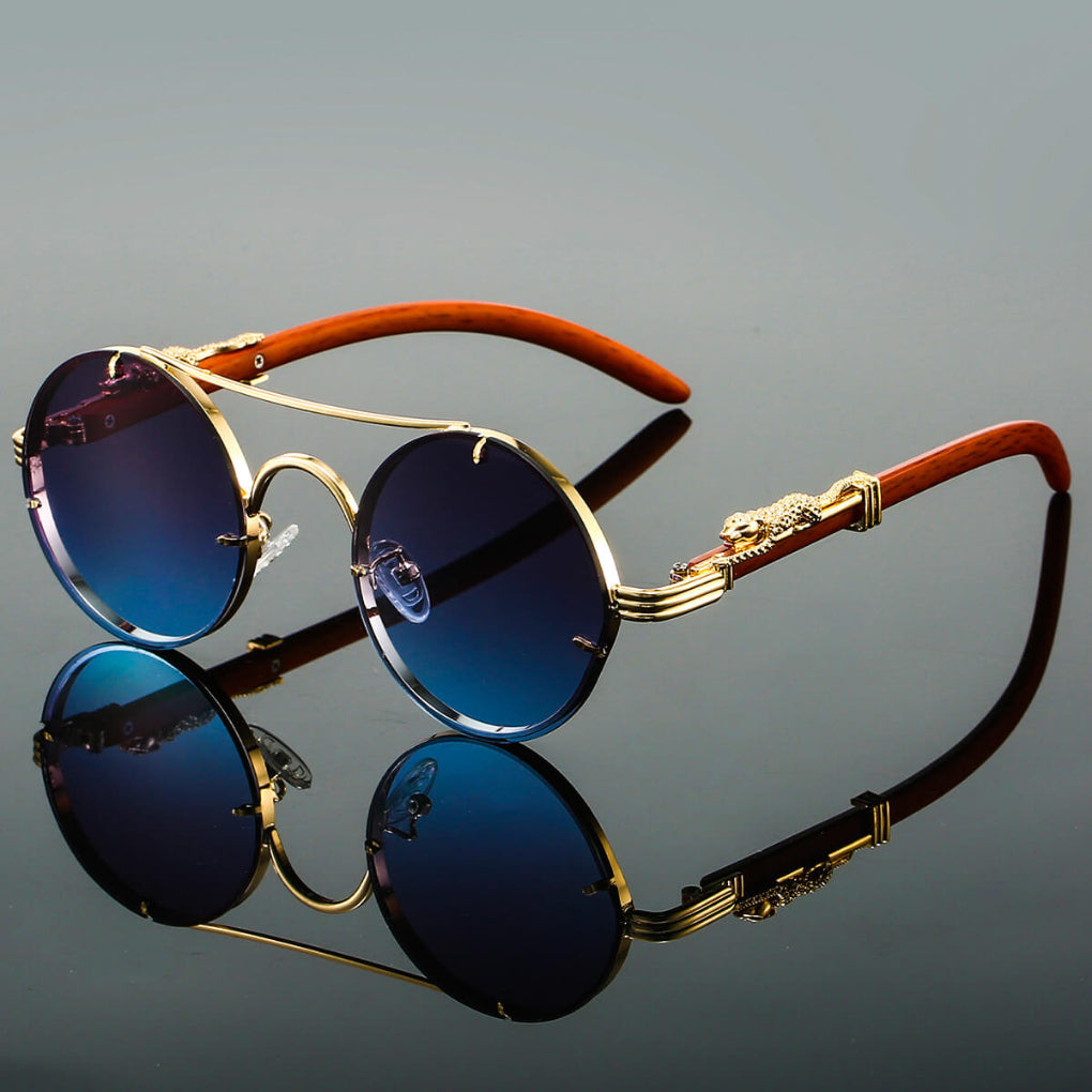 Vintage Metal Aviator Shades - Olytrend