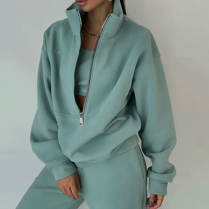 Women's tracksuit 2-piece set with high waist and comfortable fit