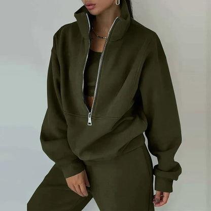 Women's tracksuit 2-piece set with high waist and comfortable fit