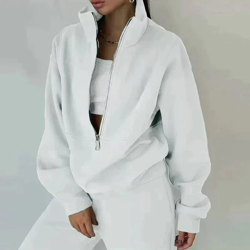 Women's tracksuit 2-piece set with high waist and comfortable fit